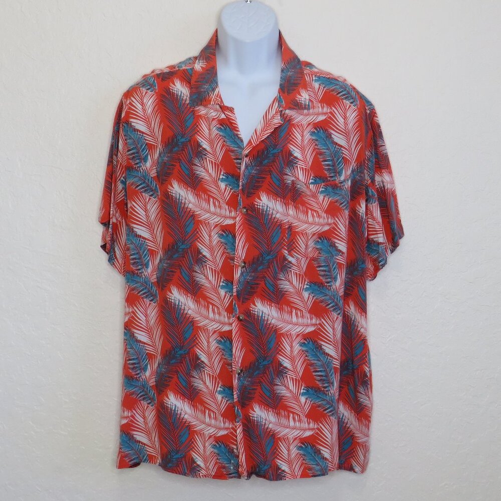 Goodfellow* Men's Short Sleeve Button Down Curved Hem Chest‎ Pocket Shirt~ XXL